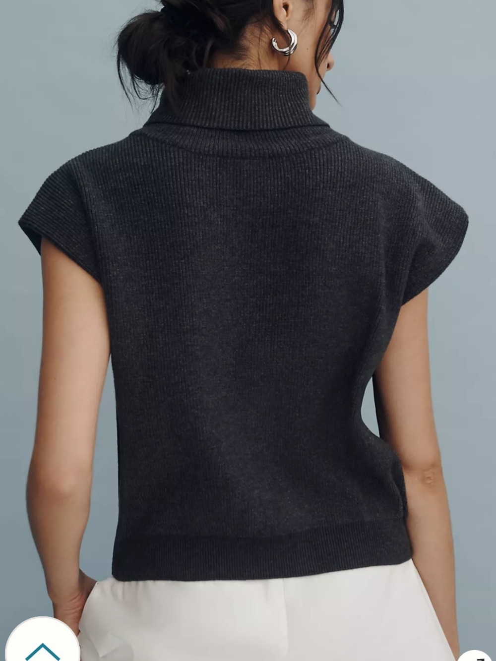 Maeve mock neck muscle sweater medium Knit Top Anthropologie - Picture 2 of 7